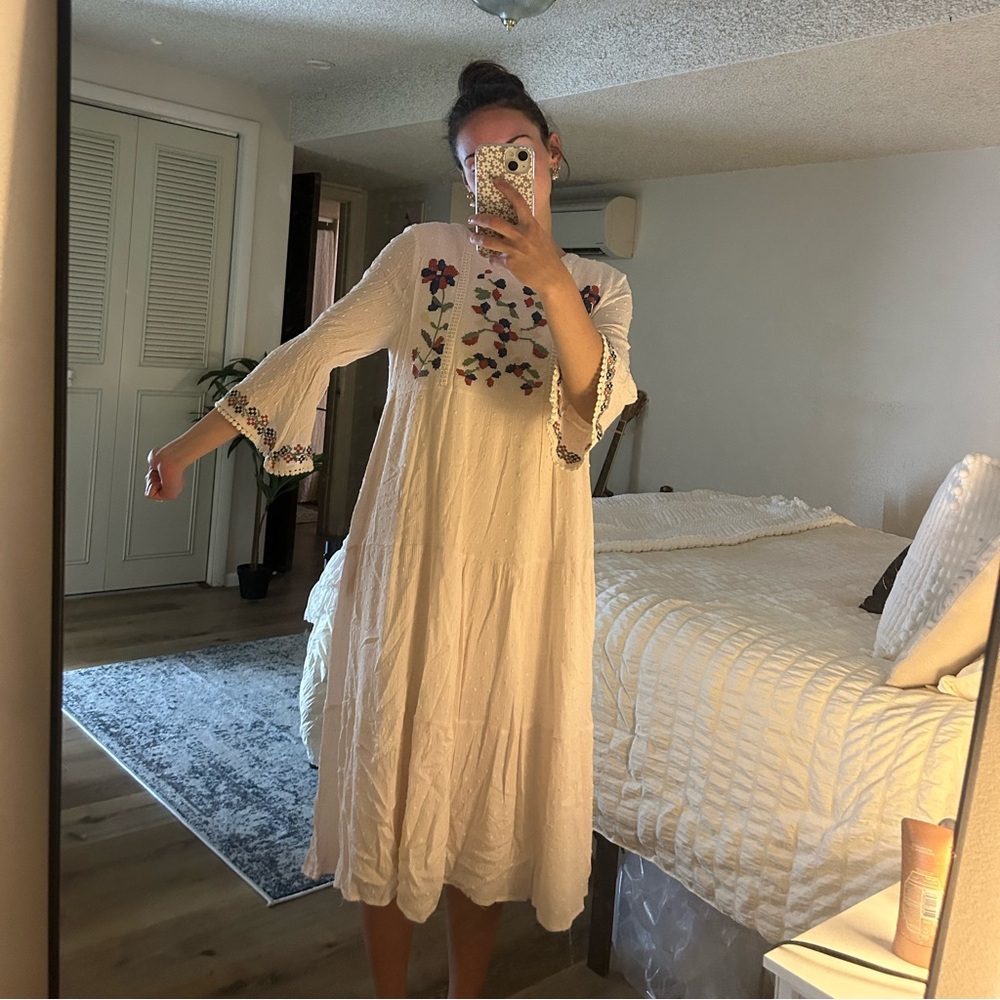 Orange Creek Embroidered Dress
